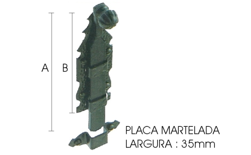 Fecho - A�O LACADO PRETO